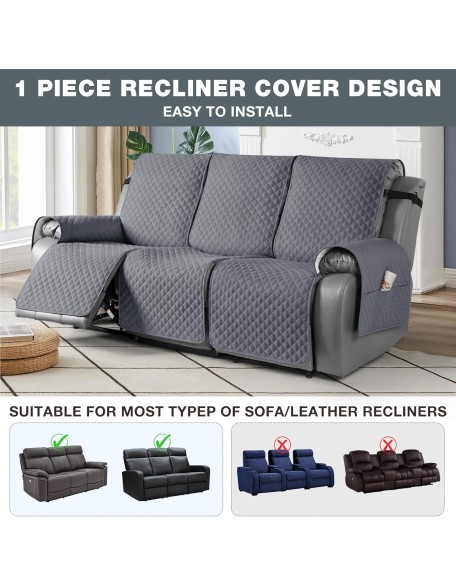 Leather recliner sofa covers sale