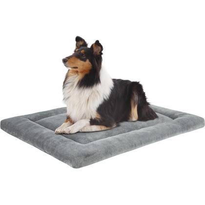 PET Dog Bed Mat, Crate Pad Reversible(Cool or Warm), Ultra Soft Dog Kennel Pad, Cozy Sleeping Mat for Small, Middle and Large Dogs and Cats (L(36”x24”))